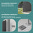 Extendable Side Shade - Steel - Anthracite Grey - Privacy Screen and Sun Protection for Patio