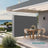 Extendable Side Shade - Steel - Anthracite Grey - Privacy Screen for Patio
