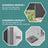 Extendable Side Shade - Steel - Anthracite Grey - Privacy Screen for Patio