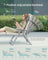Foldable Sun Lounger - Synthetic Fabric and Aluminium - Sand Beige