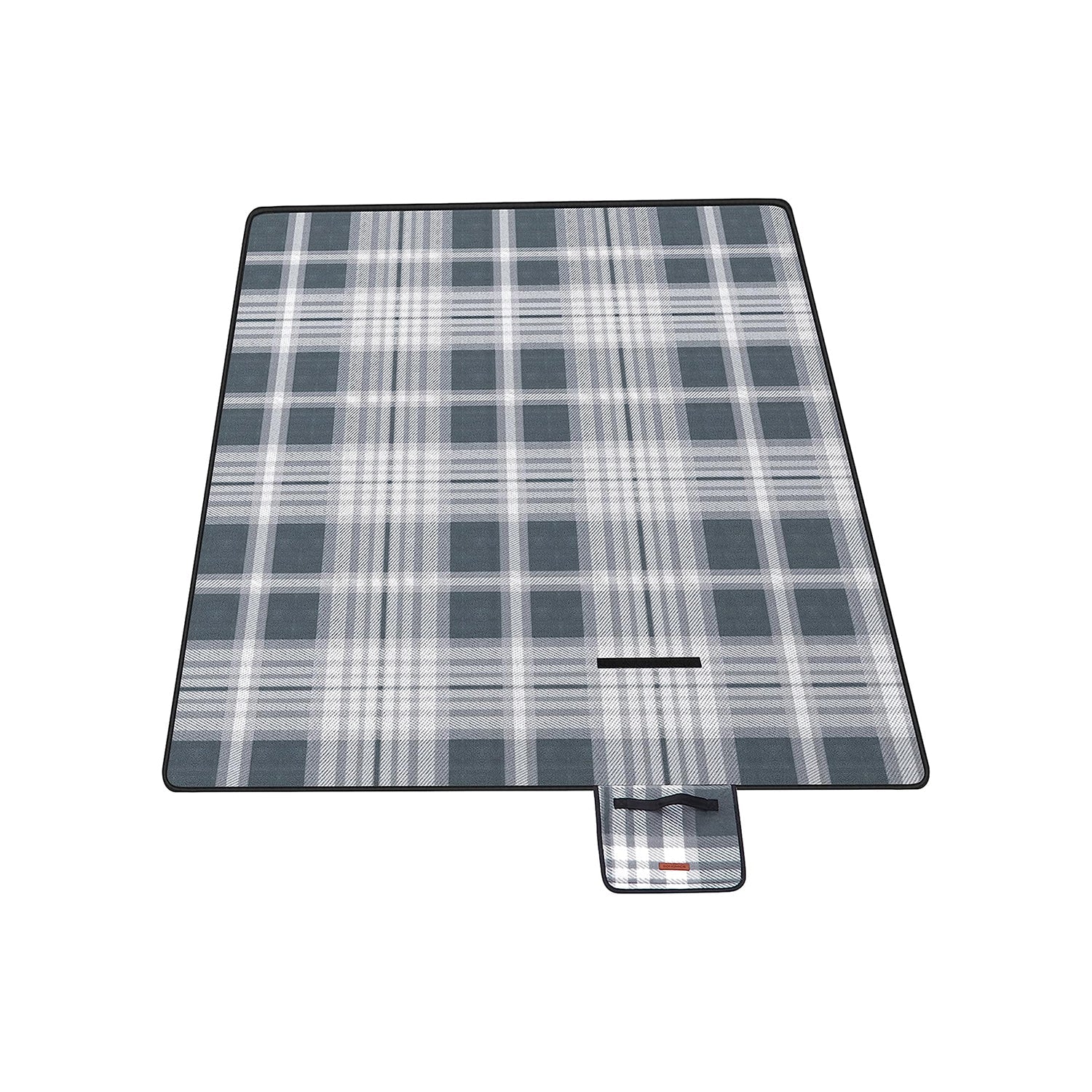 Picnic Blanket - Fabric - Grey and White - Extra Large 300 x 200 cm