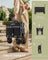 Foldable Camping Cart - Steel - Ink Black - with Adjustable Handle