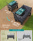Foldable Camping Cart - Steel - Dove Grey - with Adjustable Handle