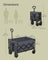 Foldable Camping Cart - Steel - with Adjustable Handle