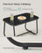 Set of Garden Rocking Chair - Synthetic Fabric and Steel - Ink Black