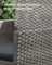 Garden Furniture Set - Galvanized Iron Frame and Polyrattan PE - Grey