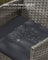 Garden Furniture Set - Galvanized Iron Frame and Polyrattan PE - Grey