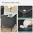 Outdoor Patio Furniture Set - Brown and Taupe - Polyrattan