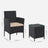 Outdoor Patio Furniture Set - Brown and Taupe - Polyrattan