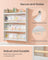 Kids Bookshelf Wall Shelf 4-Tier Playroom White and - Natural