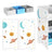 Toy Storage Shelf - Wood - White - Includes 9 Removable Non-Woven Fabric Boxes