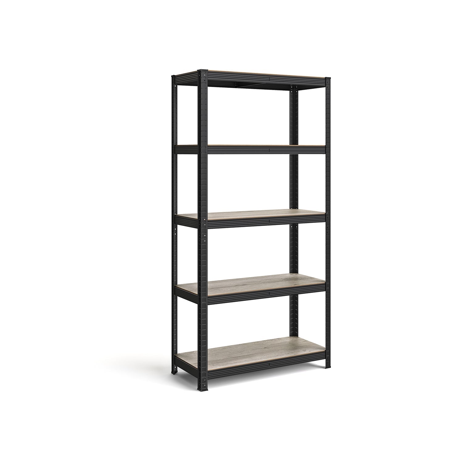 5-Tier Shelving Unit - Max Load 875 kg - Reinforced Steel - Silver - Adjustable Shelves