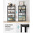 5-Tier Shelving Unit - Max Load 875 kg - Reinforced Steel - Silver - Adjustable Shelves