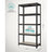 5-Tier Shelving Unit - Max Load 875 kg - Reinforced Steel - Silver - Adjustable Shelves