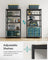 Shelving Unit - Steel Frame and Wood - Rustic Brown and Black