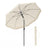 Garden Parasol - Metal Pole and Fibreglass Ribs - Beige