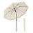 Garden Parasol - Metal Pole and Fibreglass Ribs - Beige