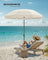 Garden Parasol - Metal Pole and Fibreglass Ribs - Beige