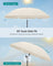 Garden Parasol - Metal Pole and Fibreglass Ribs - Beige