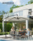 Cantilever Garden Parasol Umbrella - Metal Pole and Polyester - Beige