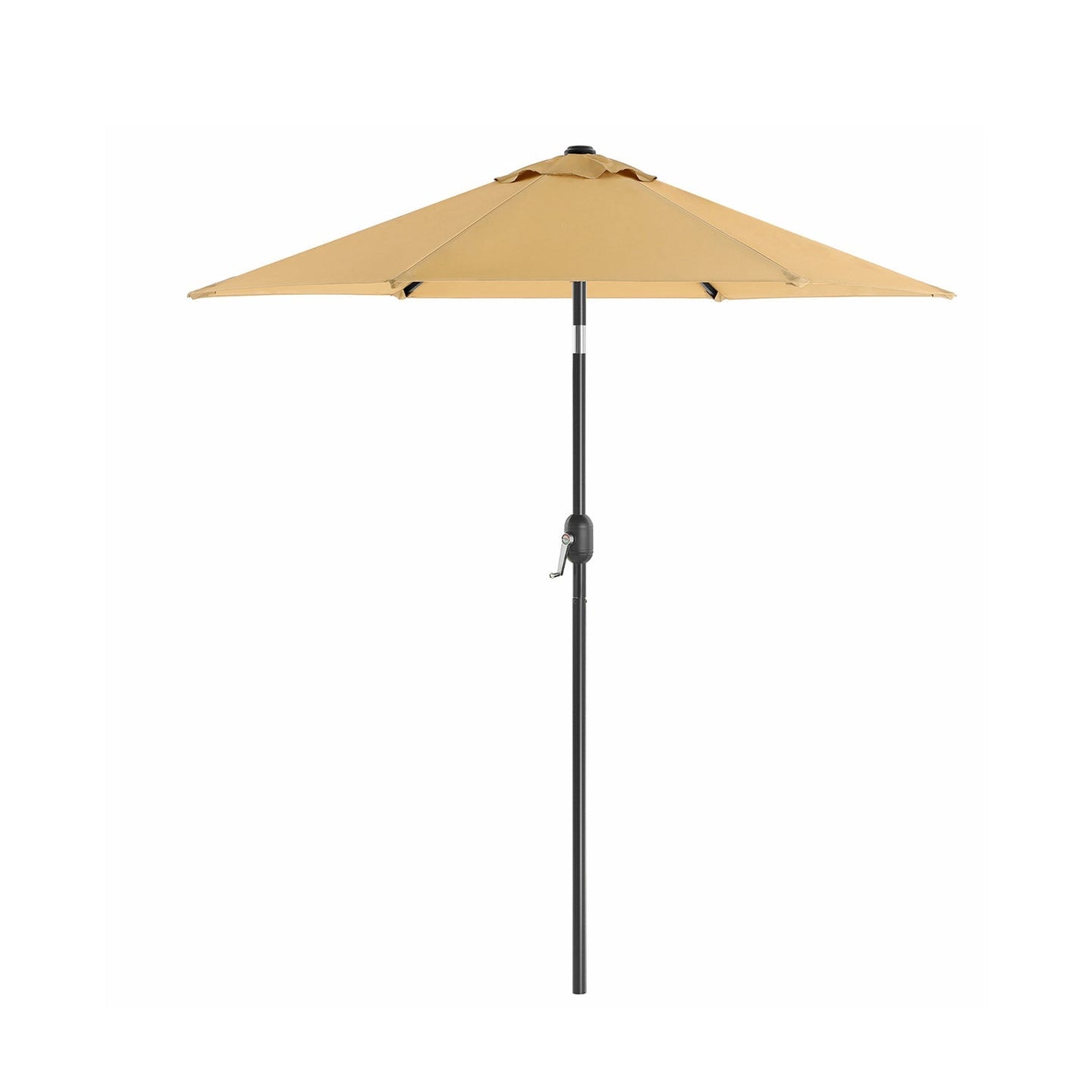 Garden Parasol Umbrella - Metal - Grey - UPF 50+ Protection