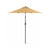 Garden Parasol Umbrella - Metal - Grey - UPF 50+ Protection