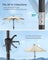 Garden Parasol Umbrella - Steel Frame and Polyester
