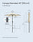 Garden Parasol Umbrella - Steel Frame and Polyester