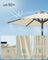 Garden Parasol Umbrella - Steel Frame and Polyester