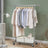 Clothes Rack - Metal - Silver - Extendable