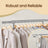 Clothes Rack - Metal - Silver - Extendable