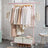 Clothes Rack - Metal - Silver - Extendable