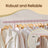 Clothes Rack - Metal - Silver - Extendable