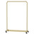 Mobile Clothing Rail - Steel - Golden - with Lockable Wheels