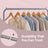 Mobile Clothing Rail - Metal - Black - Lockable Wheels and Storage Shelf
