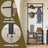 Coat Rack - Steel - Hazelnut Brown and Black - 4-in-1 Design with Shoe Storage Bench