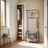 Coat Rack - Steel - Hazelnut Brown and Black - 4-in-1 Design with Shoe Storage Bench