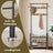 Coat Rack - Steel - Hazelnut Brown and Black - 4-in-1 Design with Shoe Storage Bench