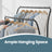 Clothing Rack - Metal - Portable with Storage Shelves and Hooks