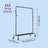 Clothes Rack - Steel - Black - with Wheels