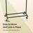 Garment Rail - Metal - Black - Adjustable