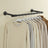 Clothes Rack - Steel - Black - Wall-Mounted
