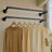 Clothes Rack - Steel - Black - Wall-Mounted