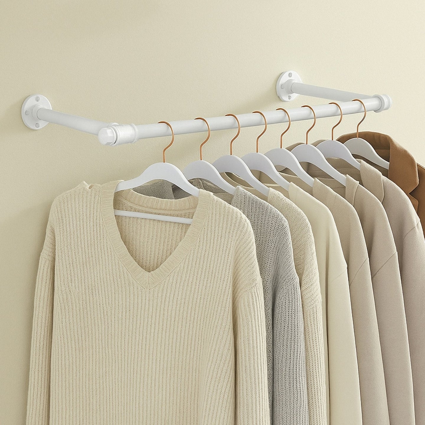 Clothes Rack - Steel - Black - Wall-Mounted