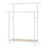 Clothes Rack with Wheels - 39.6" - Steel - Double-Rod Design