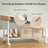 Clothes Rack with Wheels - 39.6" - Steel - Double-Rod Design