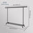 Garment Rail with Wheels - 150 kg Load Capacity - Steel - Adjustable