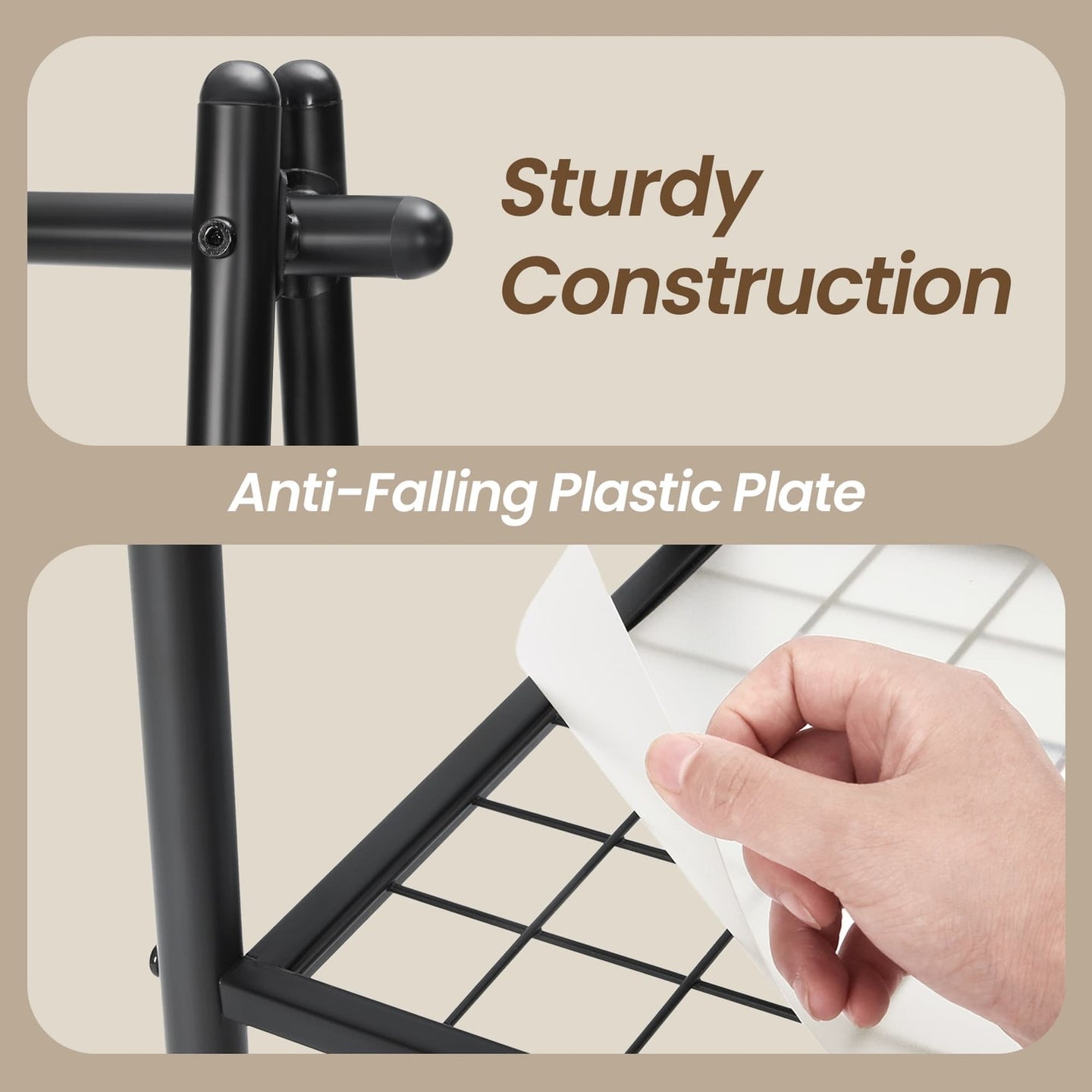 Clothes Rack - Steel - Matte - with Iron Structure