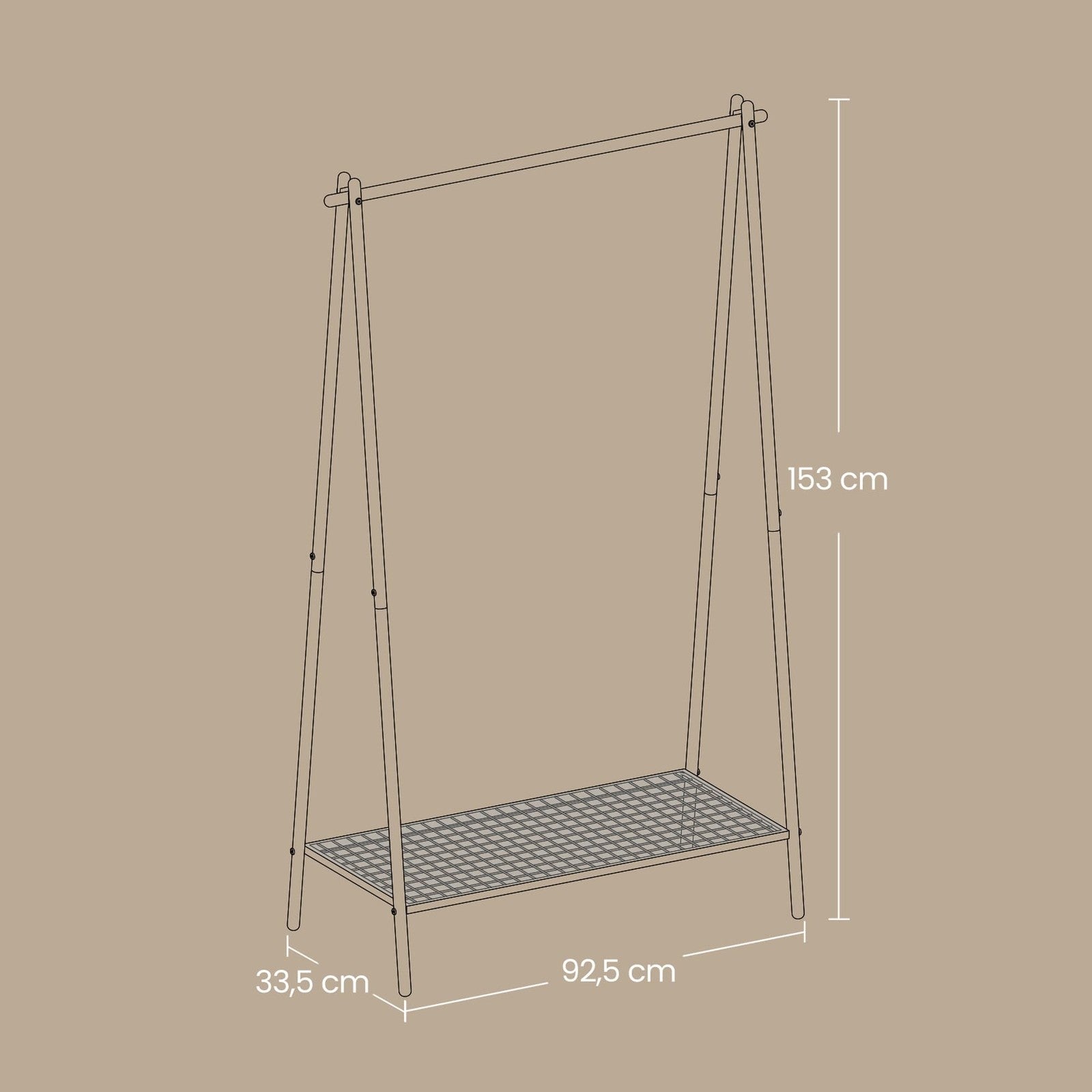 Clothes Rack - Steel - Matte - with Iron Structure