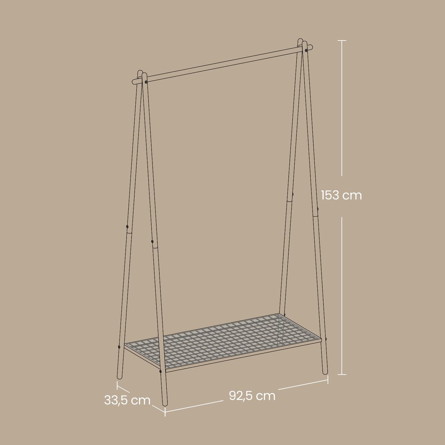Clothes Rack - Steel - Matte - with Iron Structure